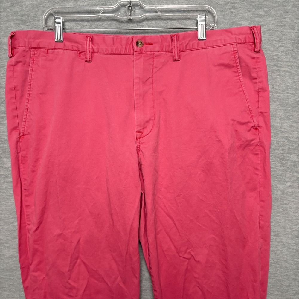 Polo Ralph Lauren Red/Pink Preppy Chino Pants Stretch Straight‎ Fit  Mens 38X32 - Picture 2 of 8